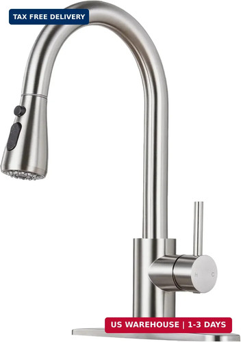 Kitchen faucet with - with, pull