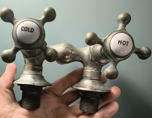 Antique nickel plated brass - antique,