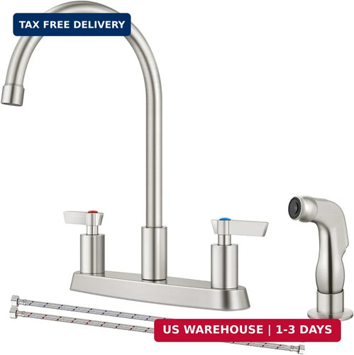 Kitchen faucet with sprayer - with, 2