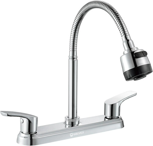 Chrome kitchen faucet holes - kitchen, 3