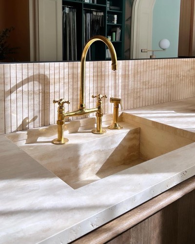 Unlacquered brass bridge - brass,